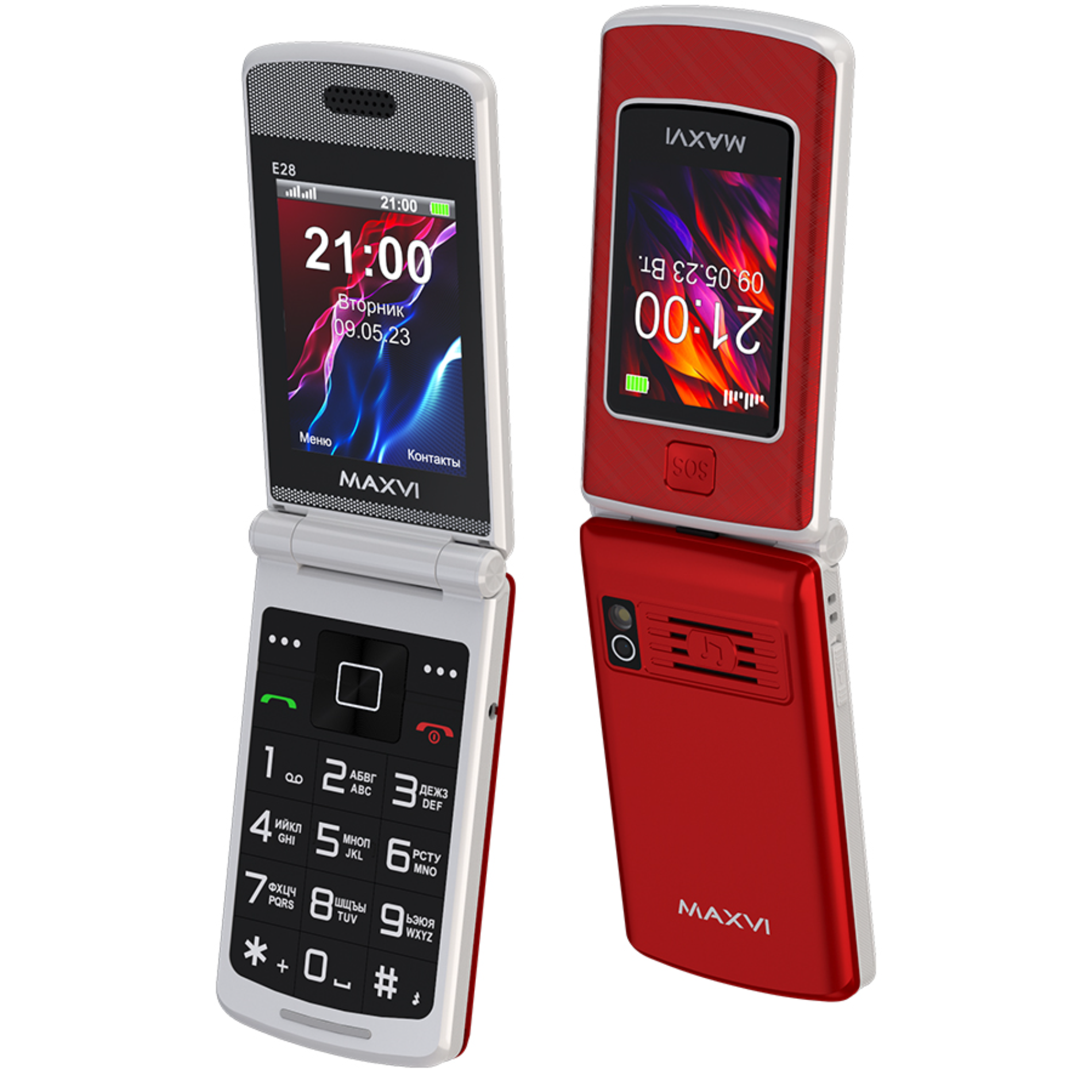 Мобильный телефон Maxvi E28 Red