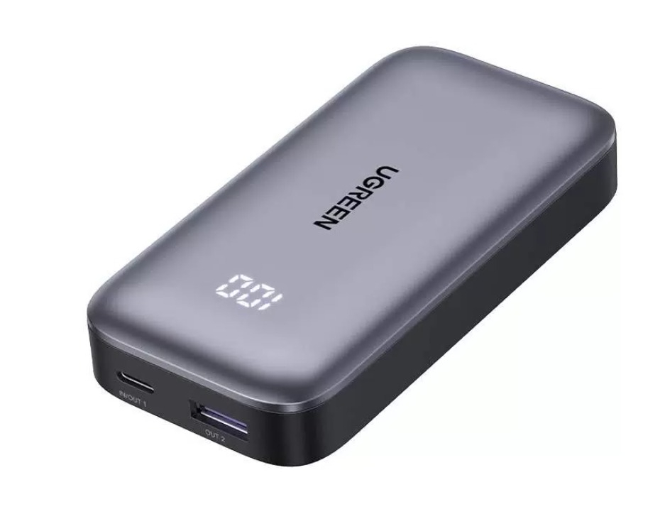 Внешний аккумулятор UGREEN PB502 (25185) 10000mAh Mini Quick Charging 30W Power Bank 30W Цвет: серый