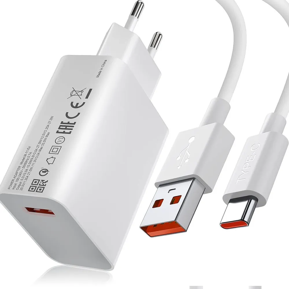 Зарядное устройство Xiaomi Mi 33W Charging Combo (Type-A) EU White