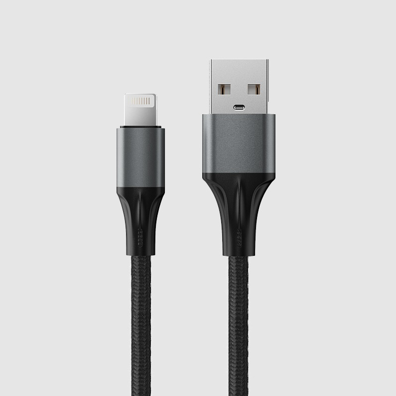 Кабель Accesstyle AL24-F200M USB Lightning 2м Black
