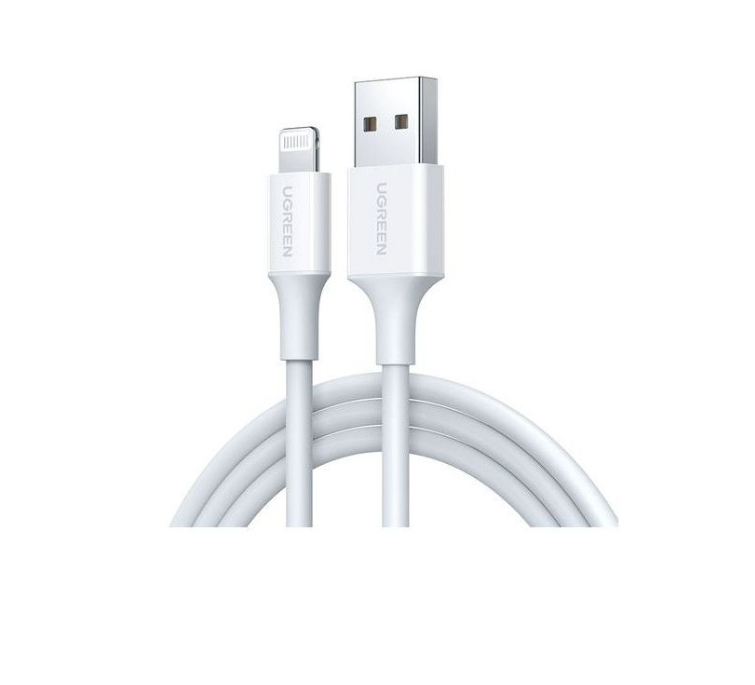 Кабель UGREEN US155 (80313) USB-A Male to Lightning Male Cable Nickel Plating ABS Shell. Длина: 0,5м