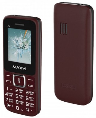 Мобильный телефон Maxvi C3i Wine Red
