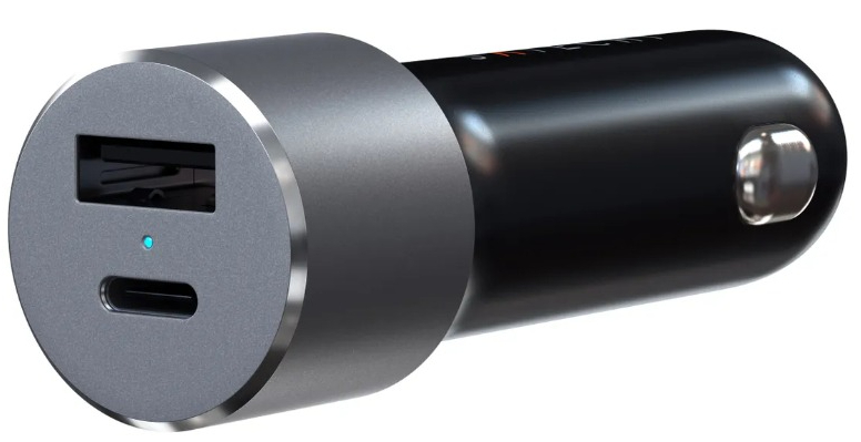 Автомобильное зарядное устройство Satechi 72W Type-C PD Car Charger серый космос