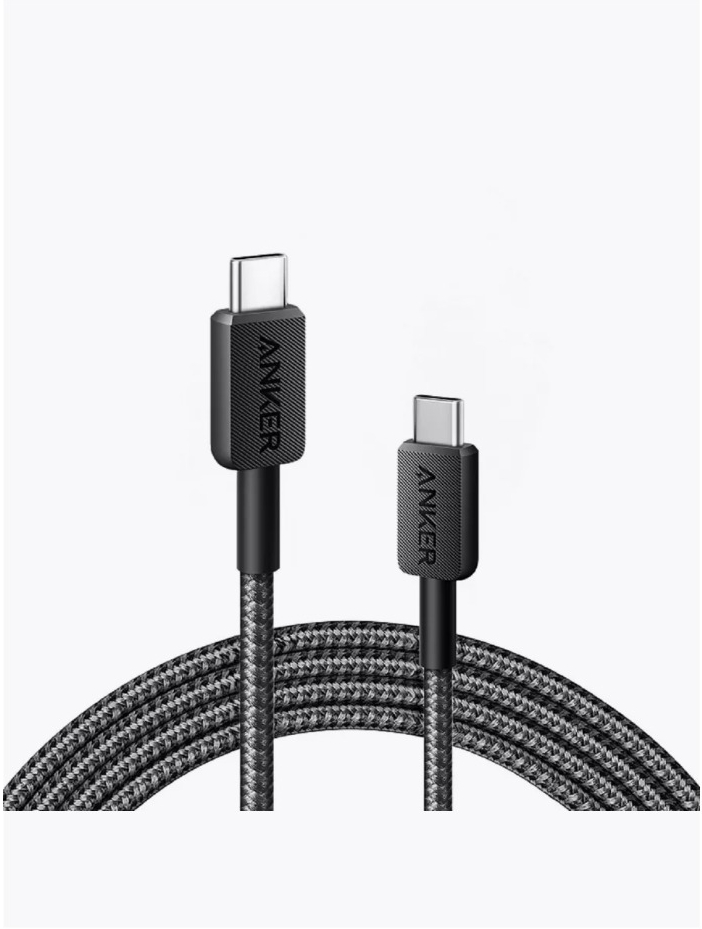 Кабель Anker A81F6 Black 1,8m Power Line 322 USB-C -> USB-C