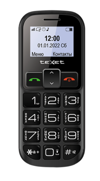 Мобильный телефон Texet TM-B322 Black Red