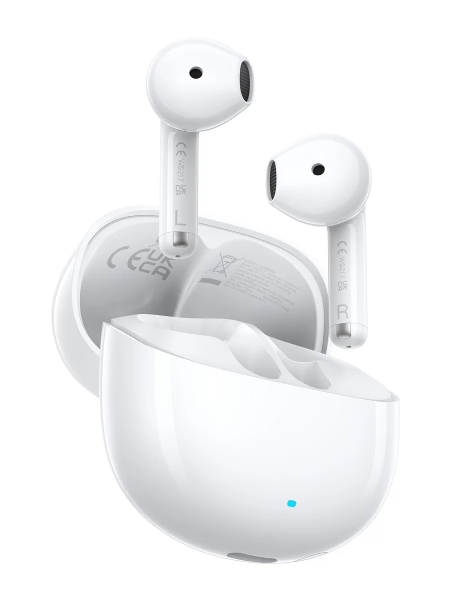 Беспроводные наушники UGREEN WS217 (65876) LightBuds Bluetooth 6.0 Wireless ENC белый