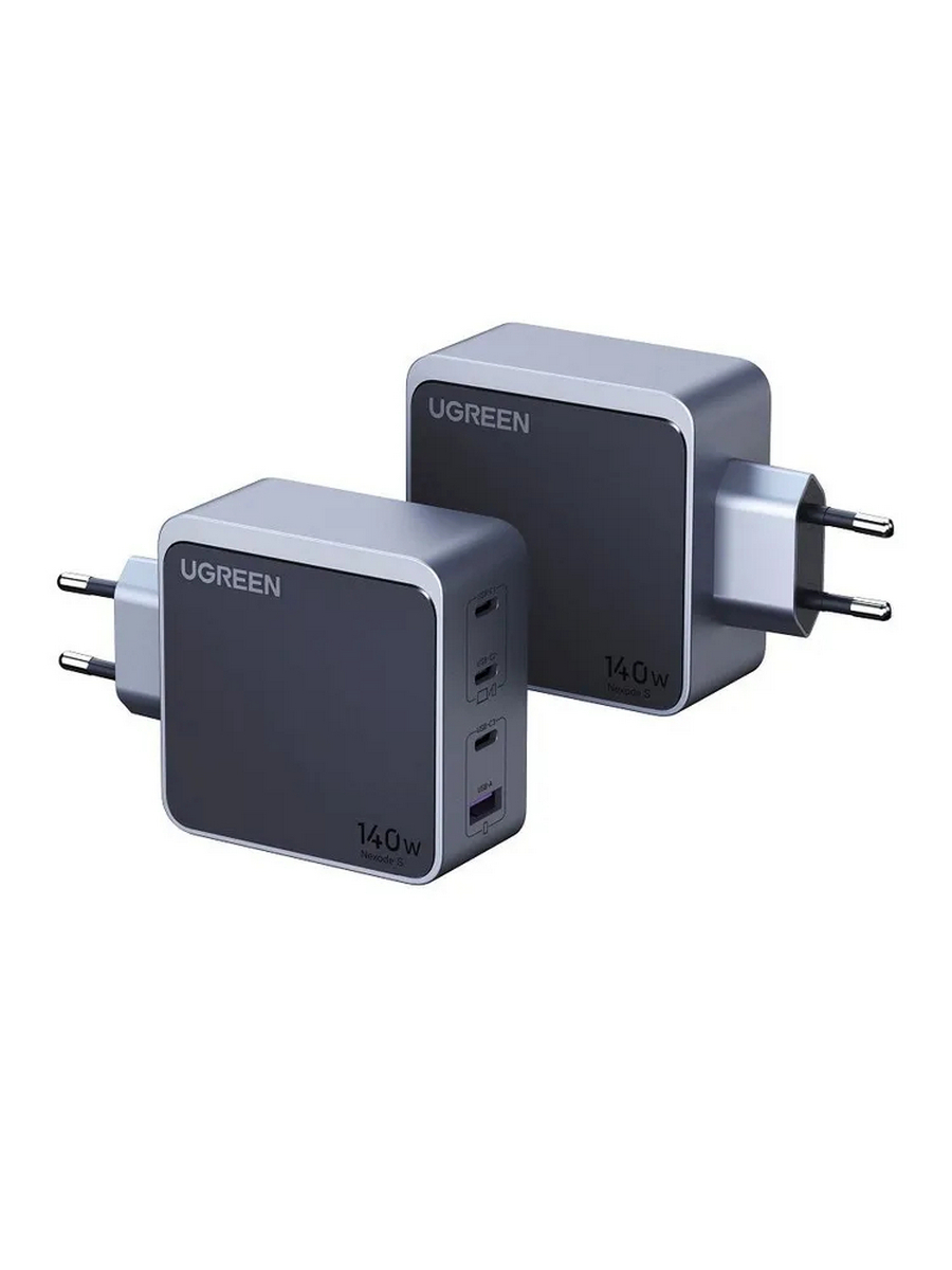 Зарядное устройство UGREEN X570 (45575) 140W Nexode S USB-A+3*USB-C GaN Tech Fast Charger EU серый