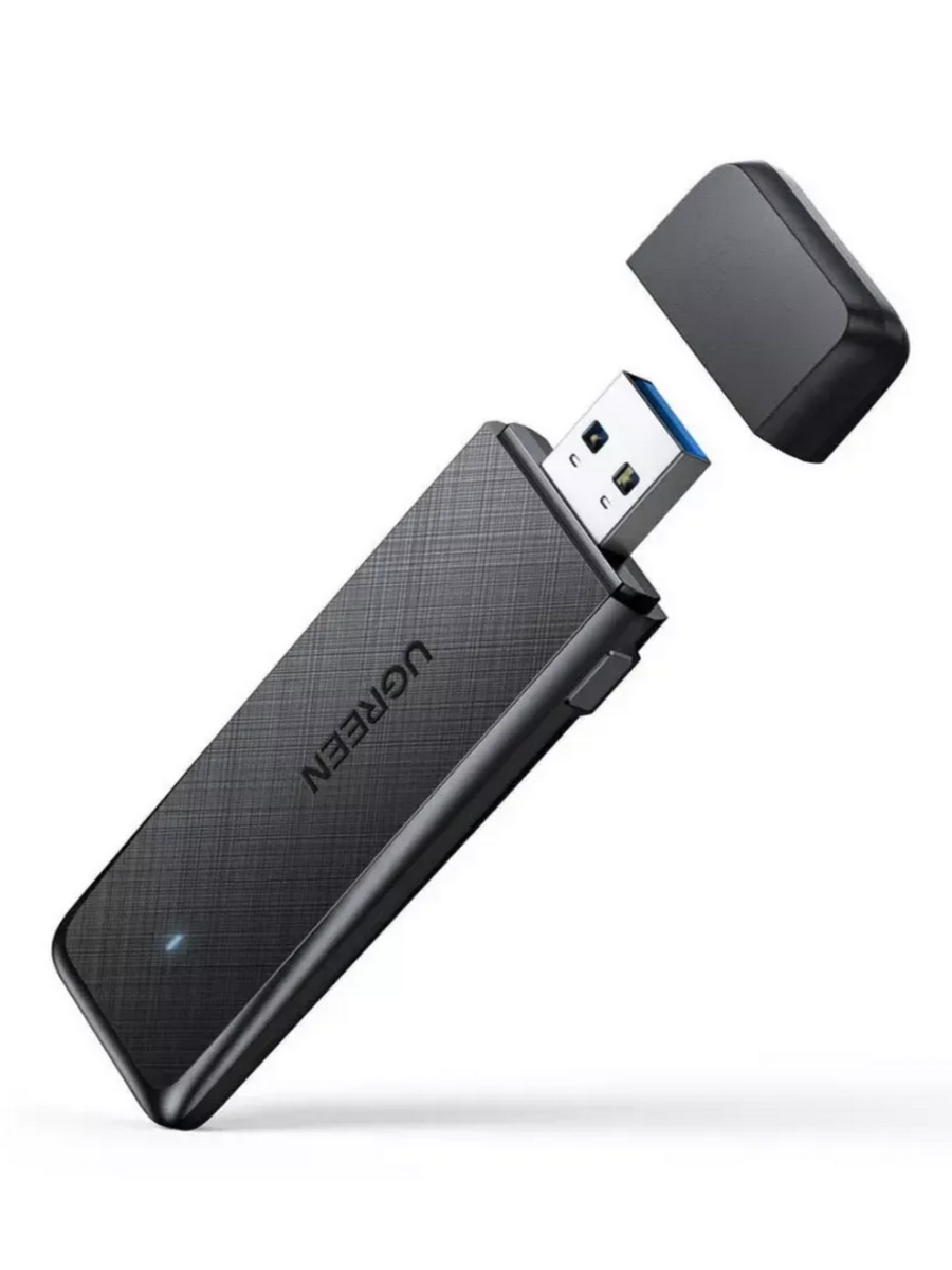 Адаптер UGREEN CM492 (50340) AC1300 Wireless Network Adapter. Цвет: черный