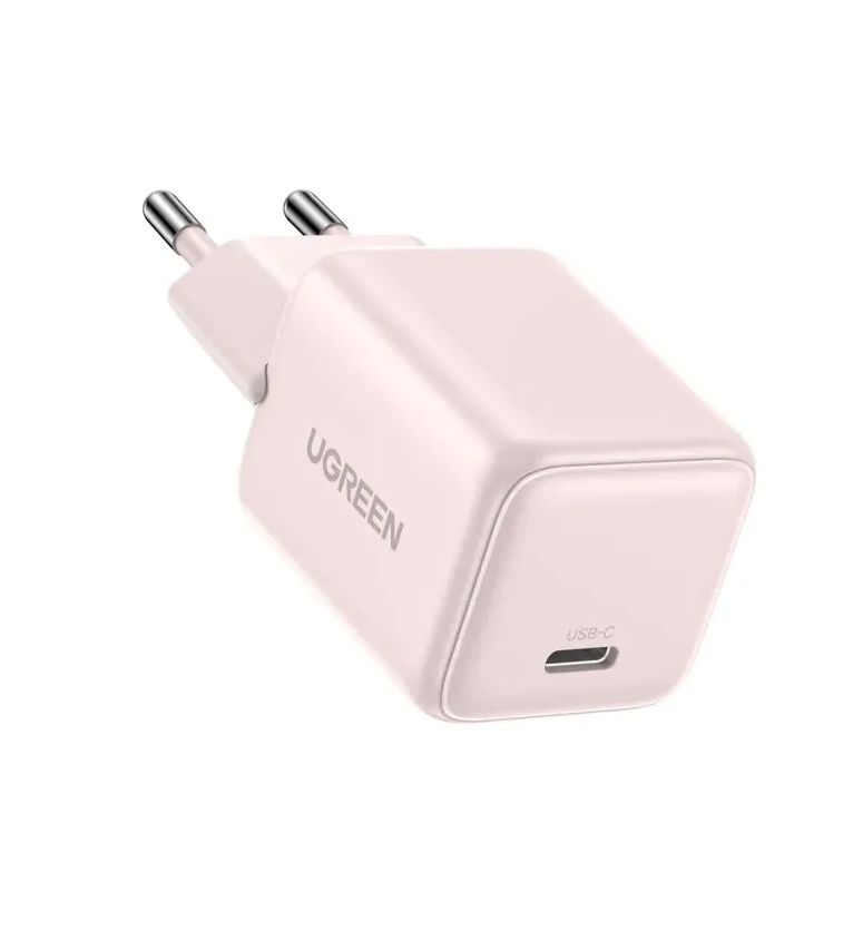 Зарядное устройство UGREEN X512 (55556) 20W Mini USB-C GaN Fast Charger EU. Цвет: розовый