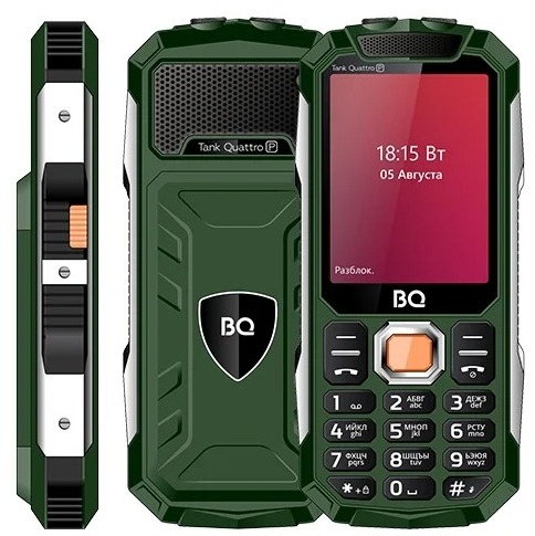 Мобильный телефон BQ 2817 Tank Quattro Power Green