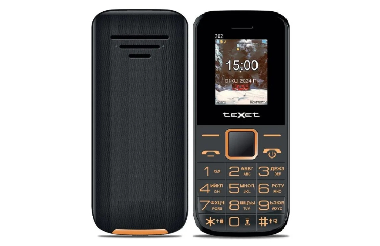 Мобильный телефон Texet TM-202 Black