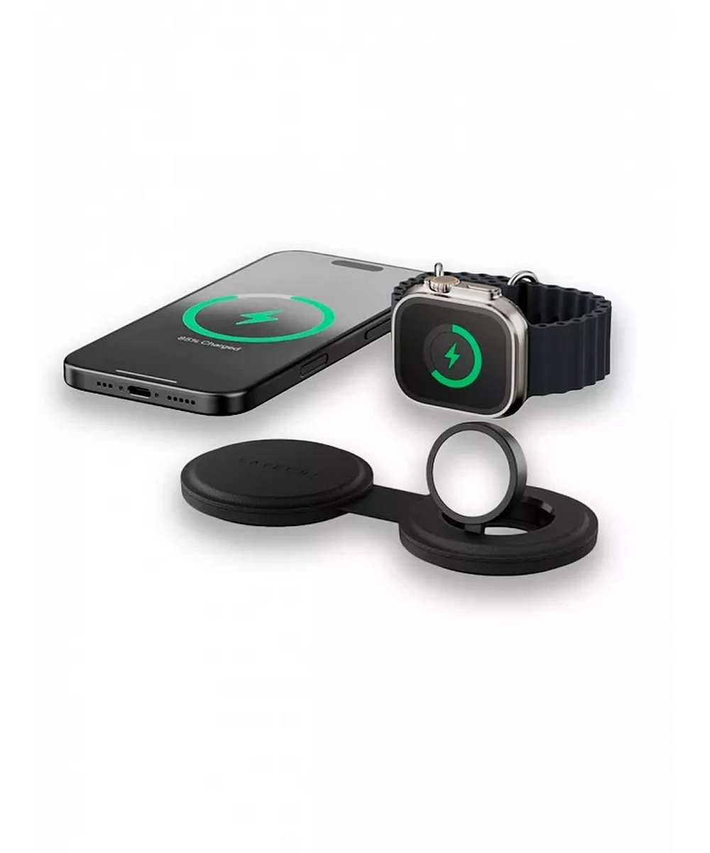 БЗУ Satechi ST-QTG21K Qi2 OntheGo 2-in-1 Wireless чёрный