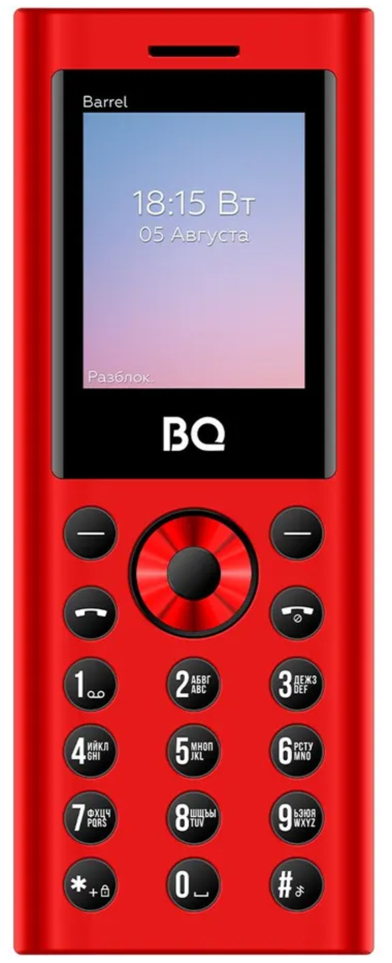 Мобильный телефон BQ 1858 Barrel Red+Black
