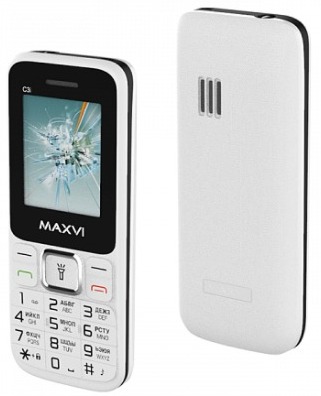 Мобильный телефон Maxvi C3i White
