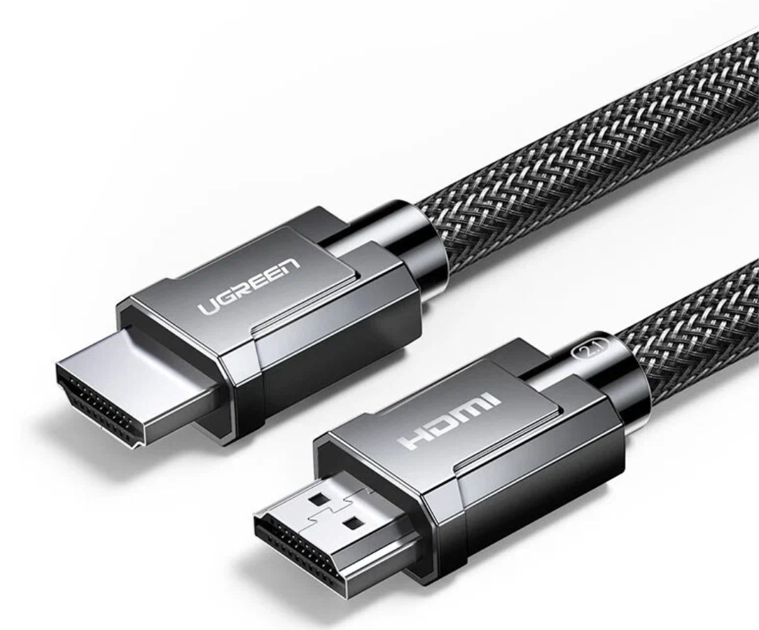 Кабель UGREEN HD135 (70321) 2 м 8K HDMI 2.1 Male To Male Cable. Цвет: серый