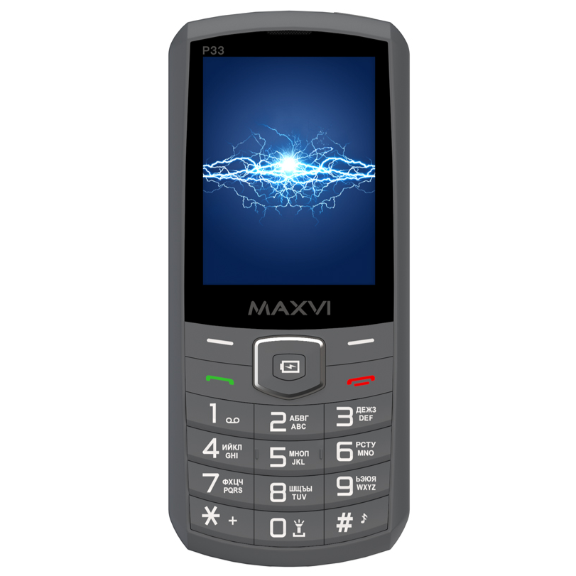 Мобильный телефон Maxvi P33 Dark Grey