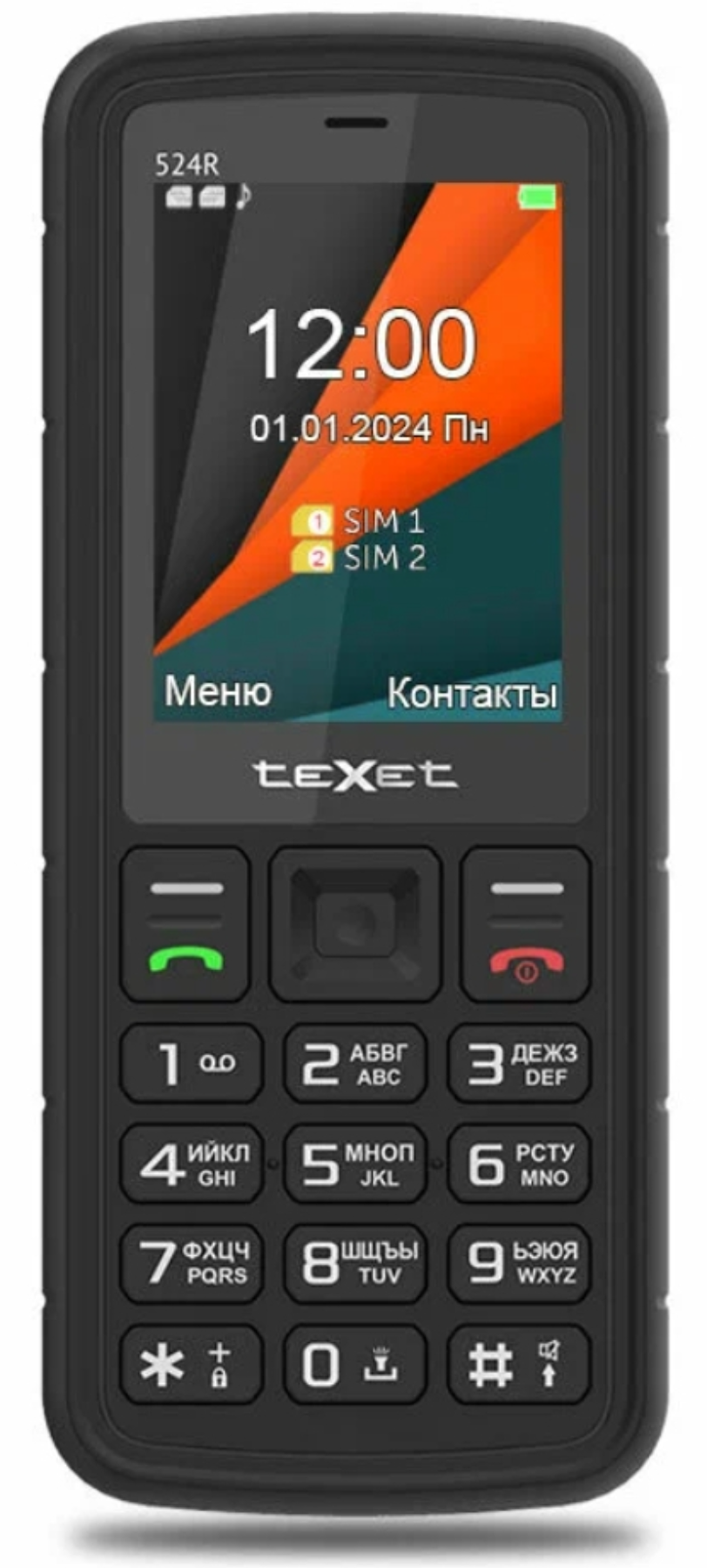 Мобильный телефон teXet TM-524R Black