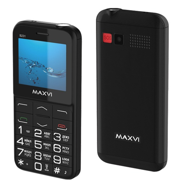 Мобильный телефон Maxvi B231 Black