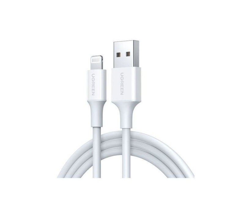 Кабель UGREEN US155 (80315) USB-A Male to Lightning Male Cable Nickel Plating ABS Shell. Длина: 1,5м