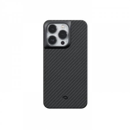 Чехол Pitaka KI1401PP для iPhone 14 Pro черно-серый, MagEZ Pro 3 (6.1"), кевлар (арамид)