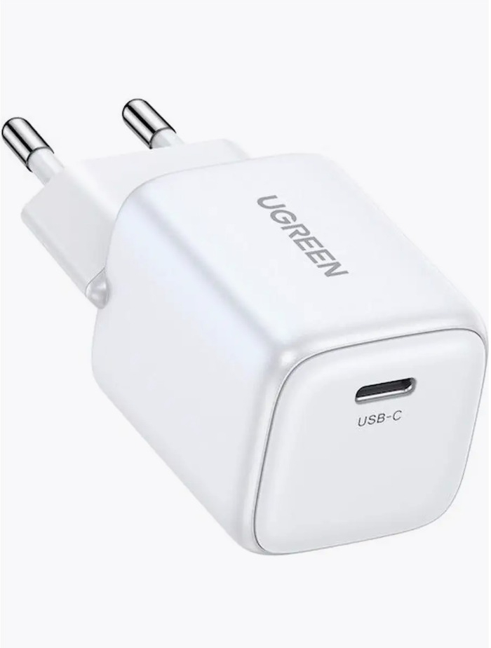 Зарядное устройство UGREEN CD319 (15326) 30W Nexode Mini USB-C PD GaN Fast Charger White