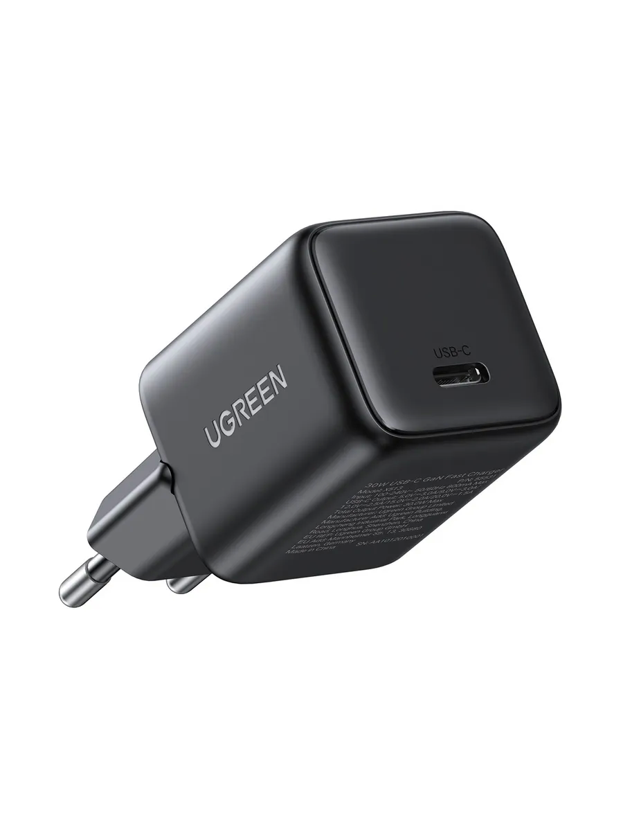 Зарядное устройство UGREEN X513 (65007) 30W черный USB-C GaN Fast Charger EU