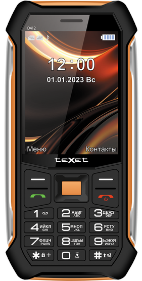 Мобильный телефон teXet TM-D412 Black