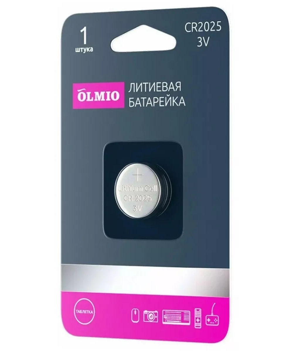 Батарейка Olmio CR2025 01 (Li-ion) 1шт