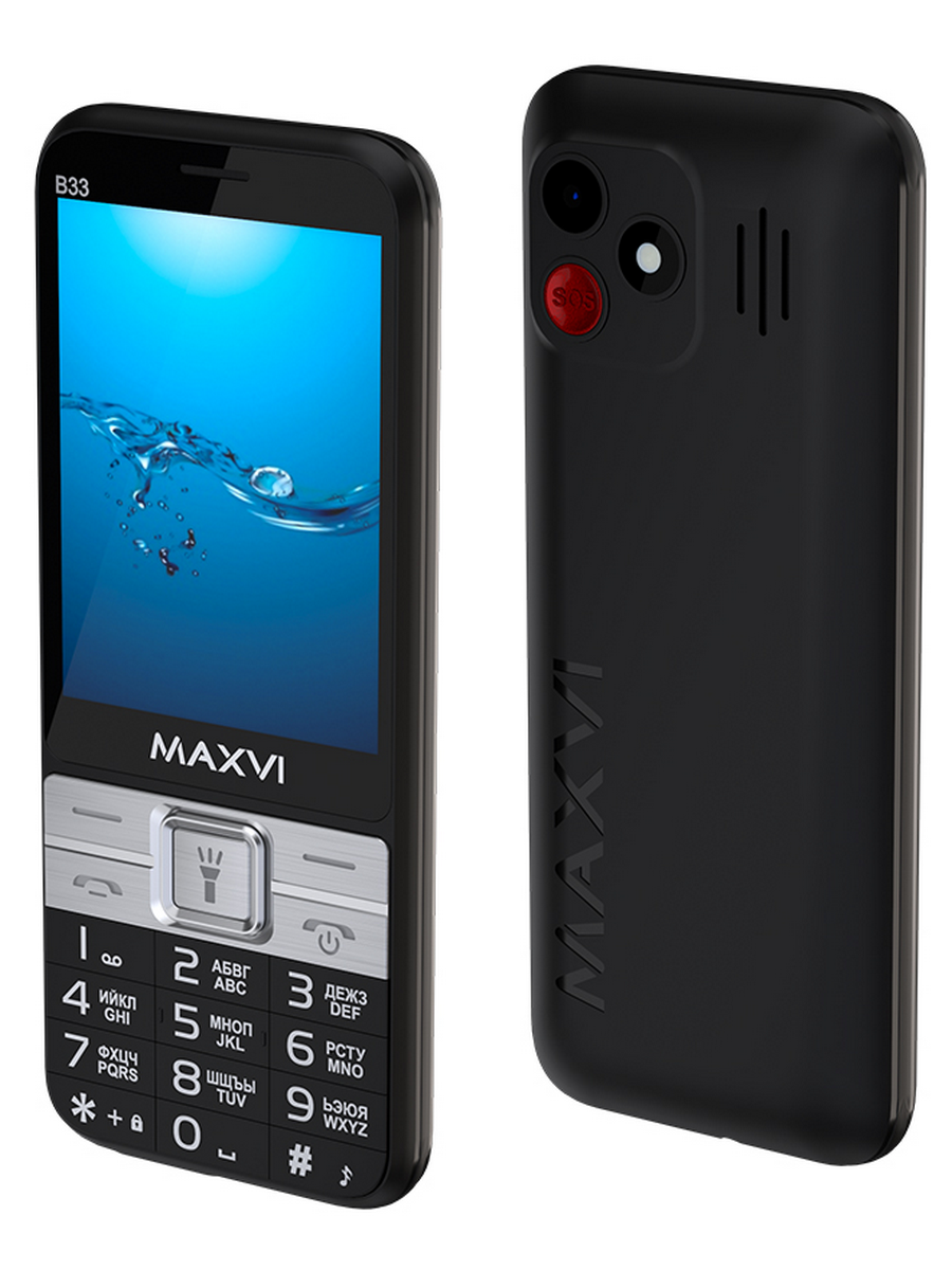 Мобильный телефон Maxvi B33 Black