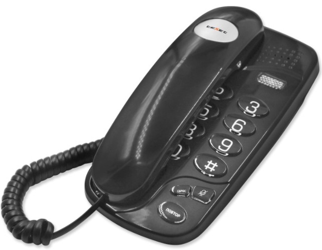 Проводной телефон teXet TX-238 цвет черный