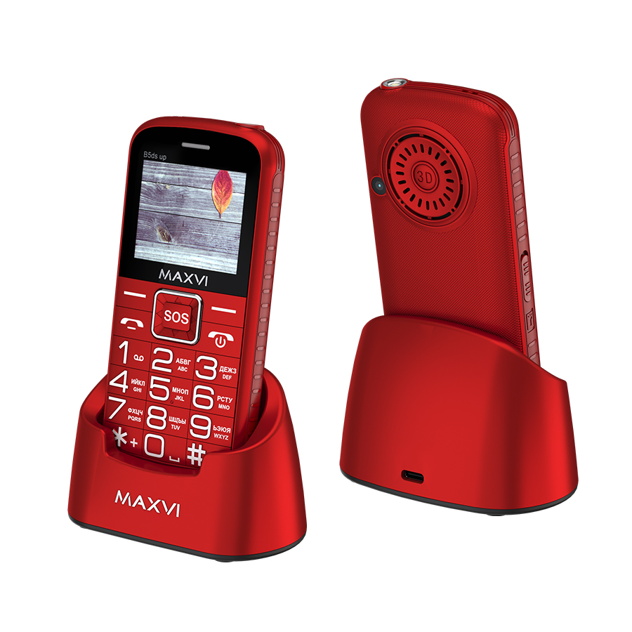 Мобильный телефон Maxvi B5ds up Red