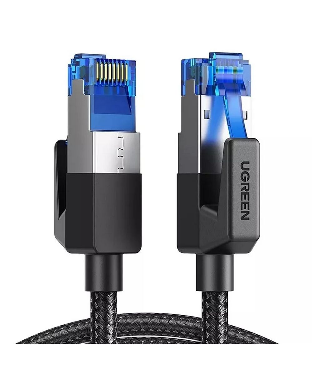 Кабель UGREEN NW153 (80432) 3м черный Cat8 CLASSⅠF/FTP Round Ethernet Cable With Braid