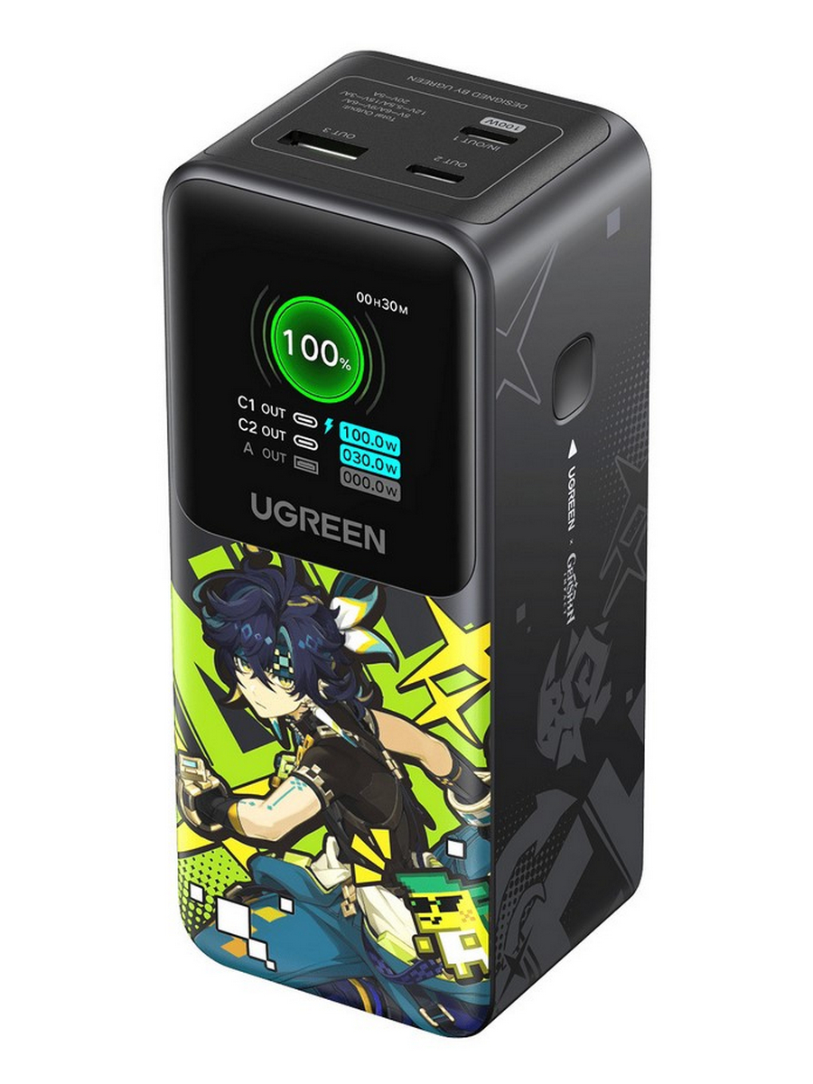 Внешний аккумулятор UGREEN 35524GI 20000mAh 130W Nexode Power Bank Genshin Impact Edition