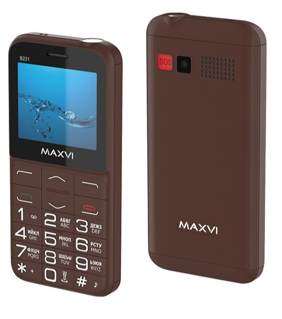 Мобильный телефон Maxvi B231 Brown