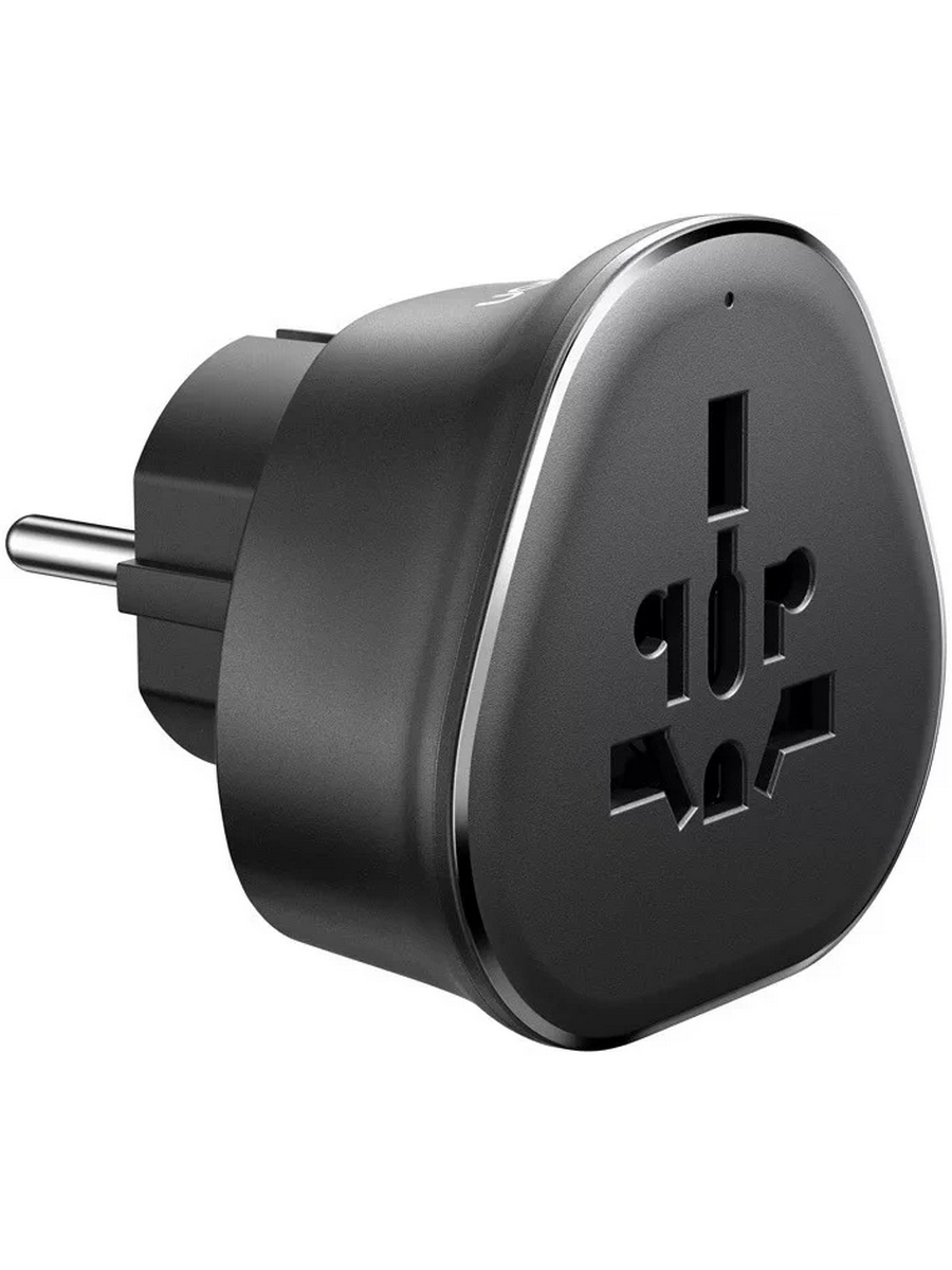 Сетевой адаптер UGREEN S500 (95050) Universal Travel Adapter with Schuko Plug серый