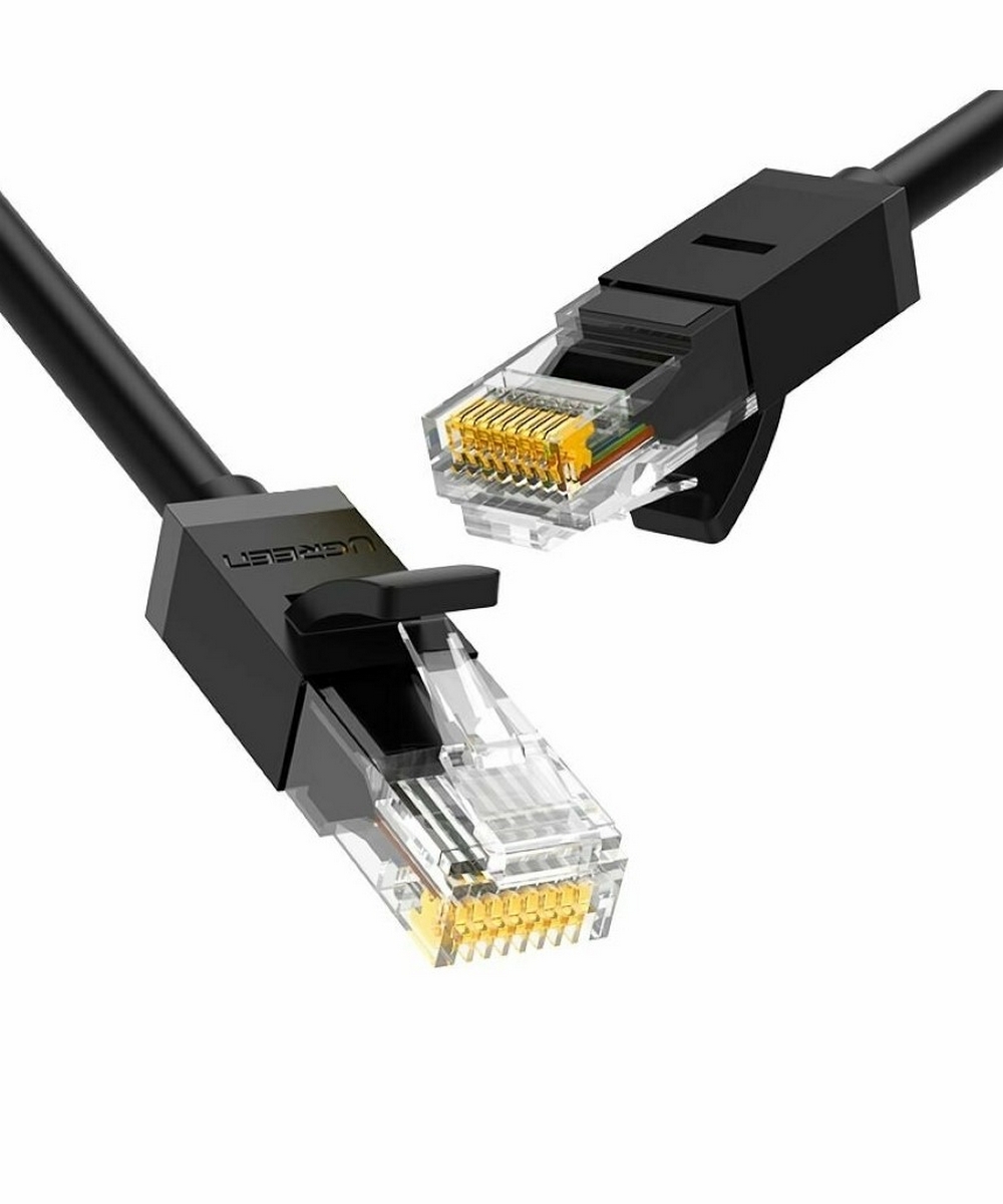 Кабель UGREEN NW102 (20158) 0.5м черный Cat 6 8-Core U/UTP Ethernet Cable