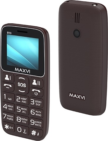 Мобильный телефон Maxvi B110 Brown