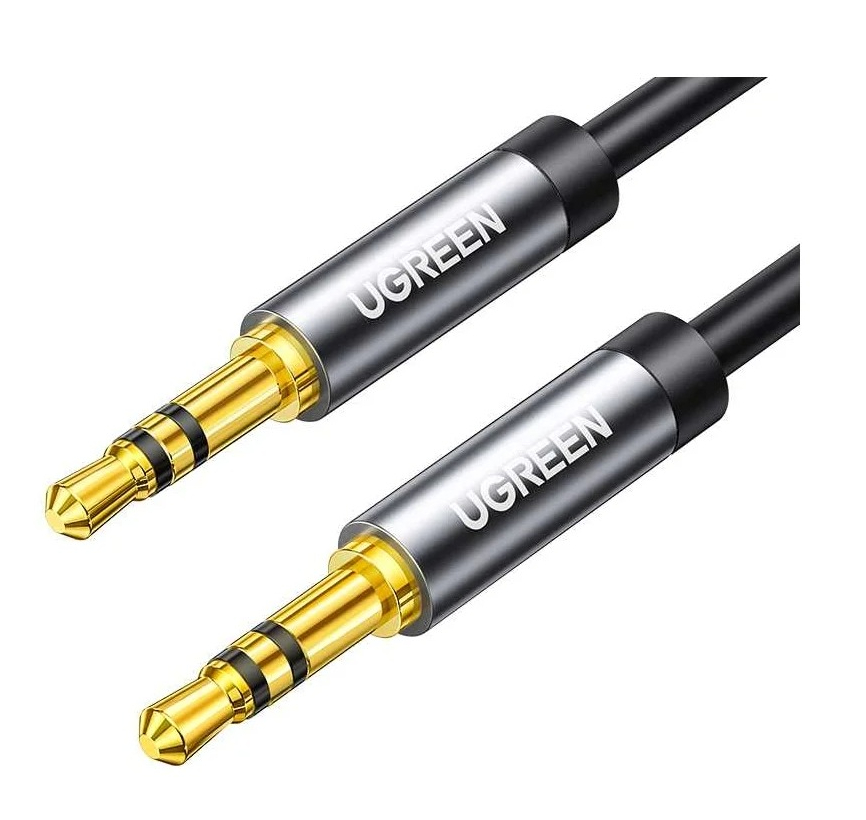 Кабель UGREEN AV119 (10736) 3м черный 3.5mm Male To Male Round Cable