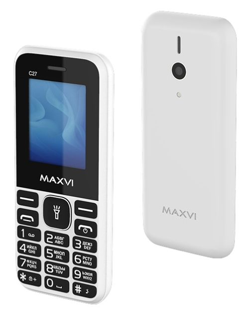 Мобильный телефон Maxvi C27 White