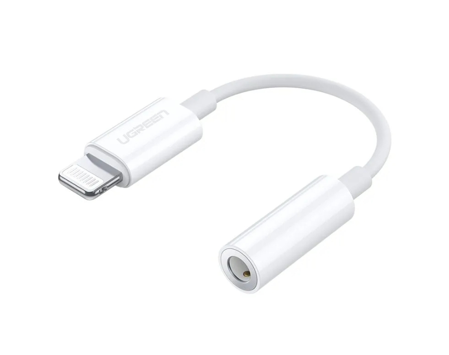 Переходник UGREEN US212 Lightning to 3.5mm Headphone Jack Adapter White