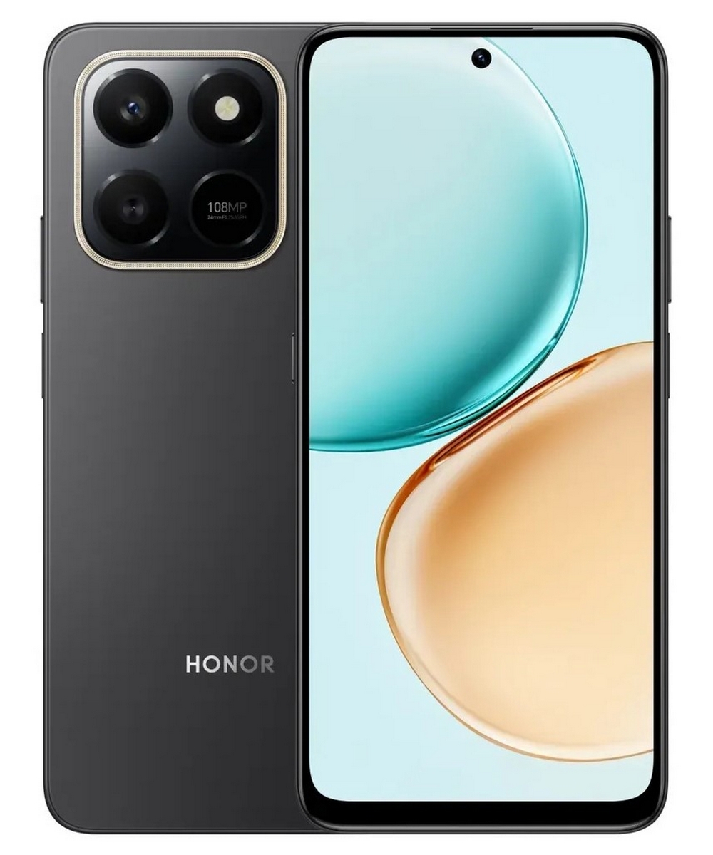 Смартфон Honor X7d 8/256Gb Вельветовый черный RU