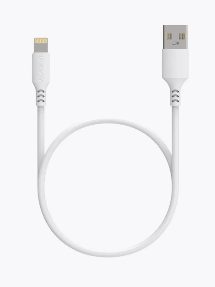 Кабель Maxvi MC-A03 white USB-Lightning