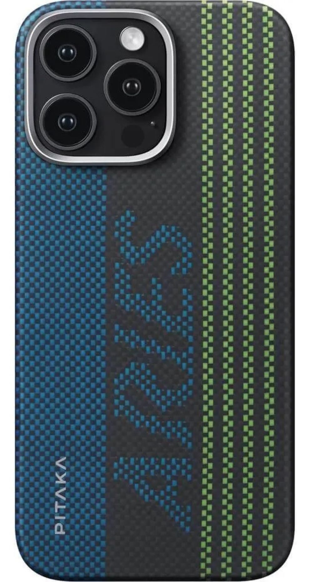 Чехол Pitaka KI1601CRP для iPhone 16 Pro Max Credit card Tactile Woven 6.9 кевлар