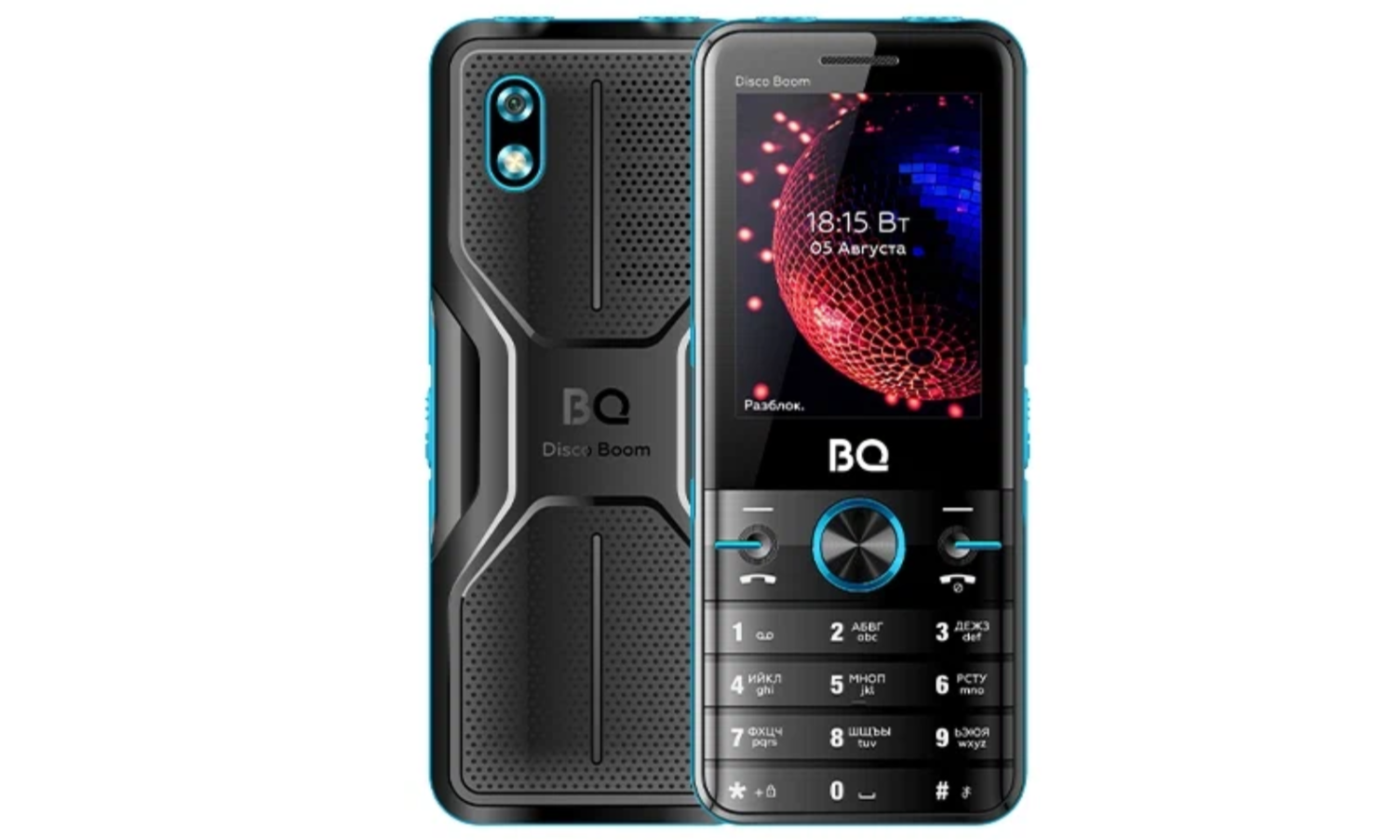 Мобильный телефон BQ 2842 Disco Boom Black+Blue