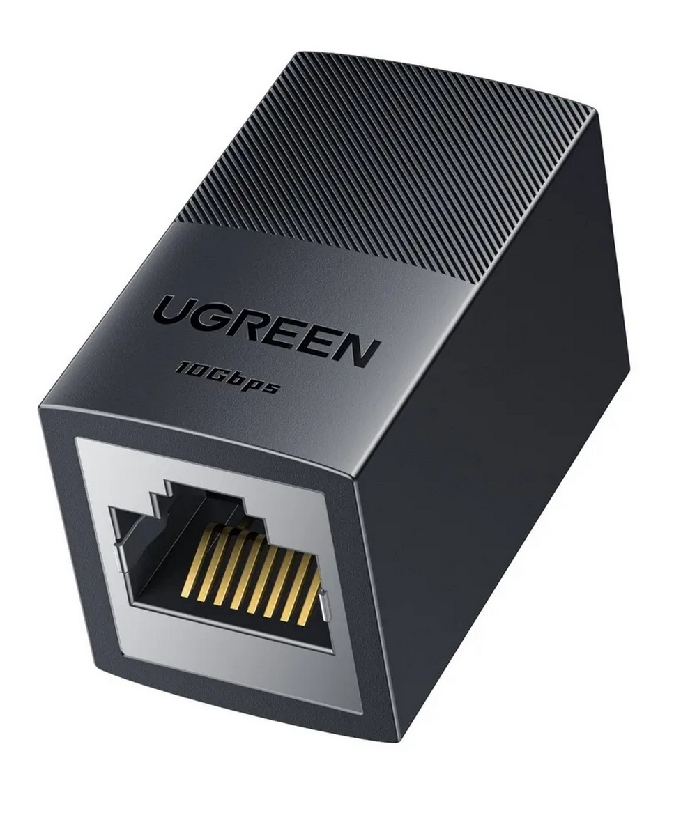 Адаптер-удлинитель UGREEN NW326 (55359) RJ45 Shielded Network Connector 10Gbps Max