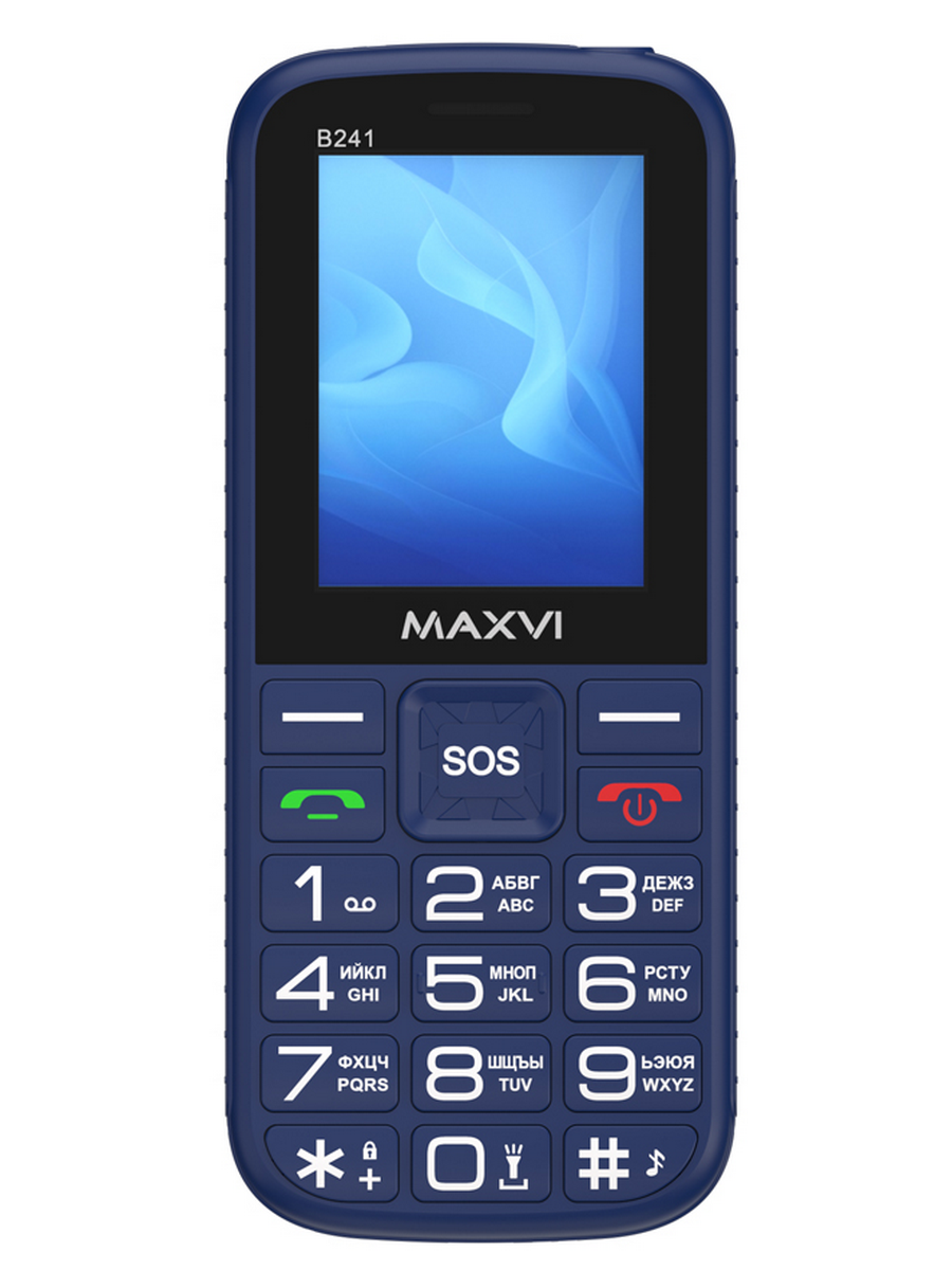 Мобильный телефон Maxvi B241 Blue