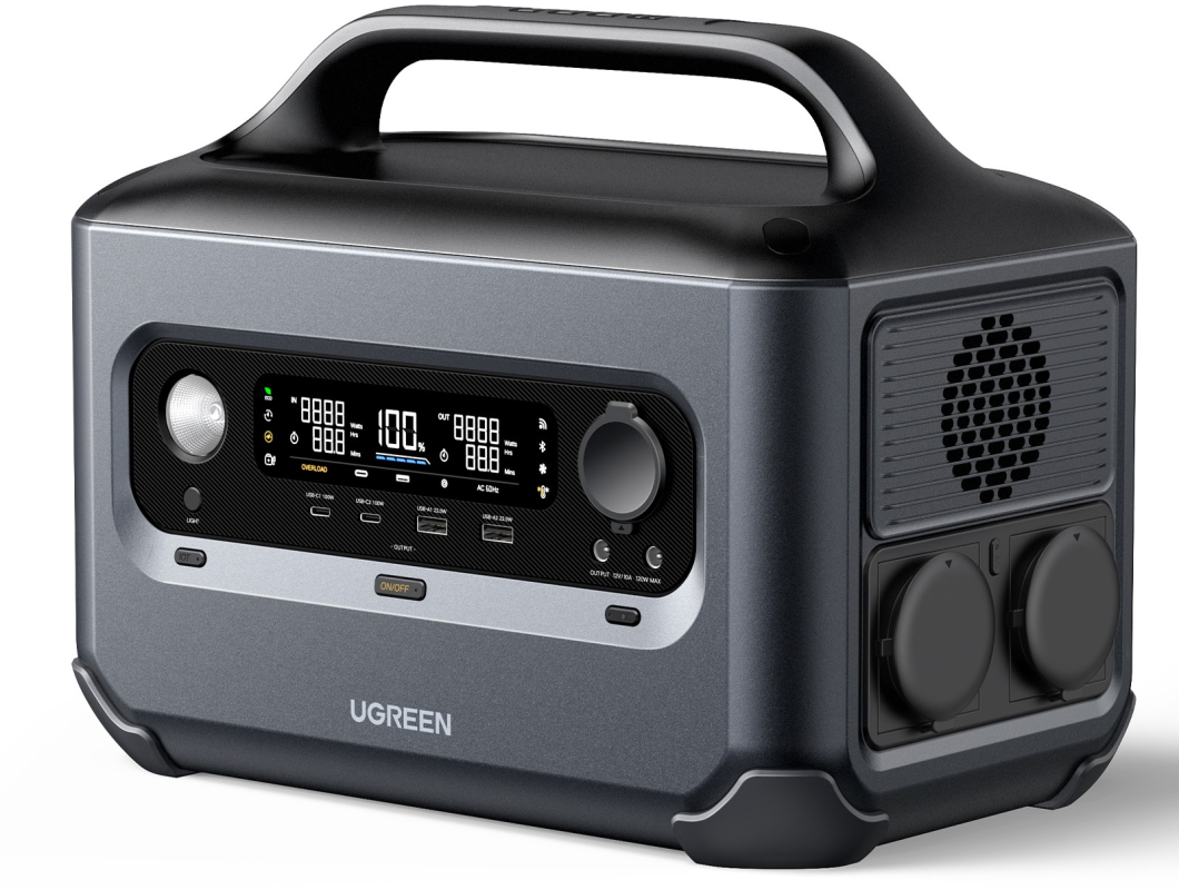 Электростанция портативная UGREEN GS600 (15050) PowerRoam Portable Power Station 680Wh/600W