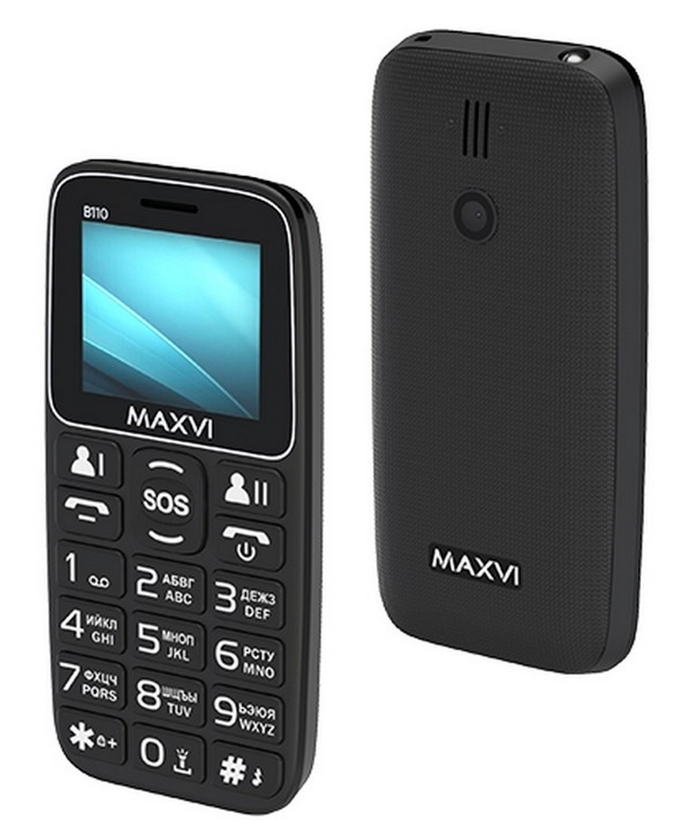 Мобильный телефон Maxvi B110ds Black