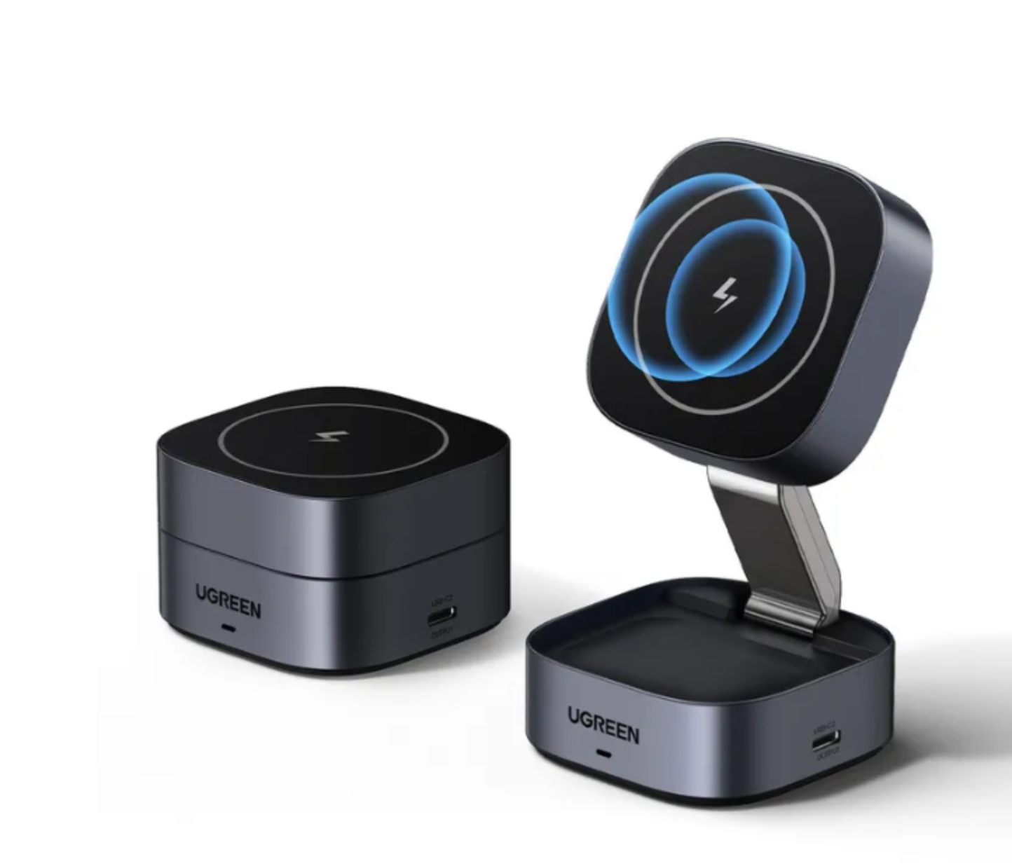 Беспроводное зарядное устройство UGREEN W526 (35278) 2in1 Magnetic Wireless Charger для Iphone 7,5W