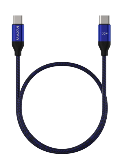 Кабель Maxvi MCw-100TT blue Type-C Type-C